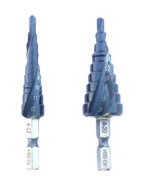 宝塔钻头阶梯钻日本4-12氮化铝4-20黑色不锈钢M35开孔器HssCo