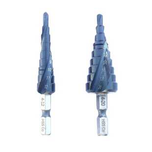 宝塔钻头阶梯钻日本4-12氮化铝4-20黑色不锈钢M35开孔器HssCo
