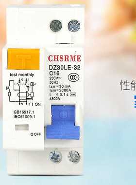 DZ30LE-32家用小型漏电保护器DPN空气开关双进双出双线16/20/2