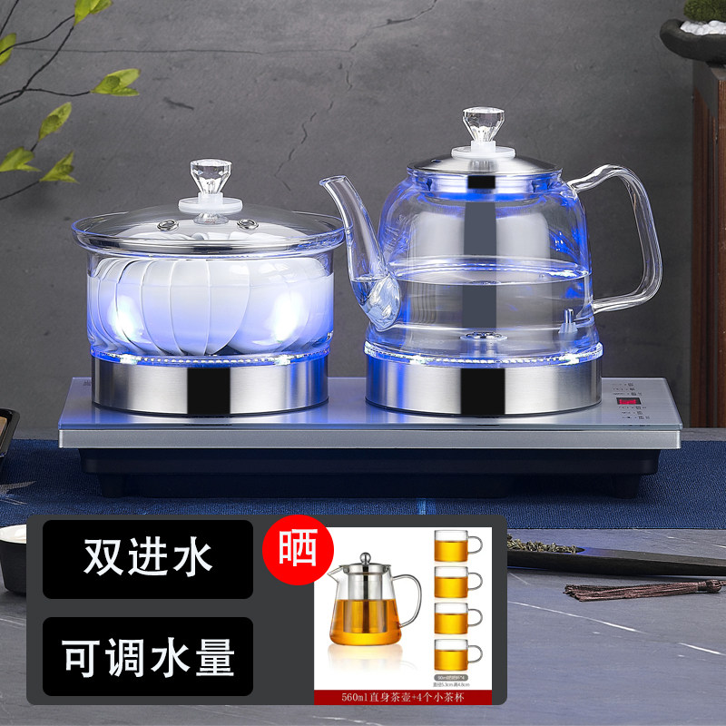全自动底部双上水自动烧水壶玻璃泡茶壶快煮壶功夫茶桌嵌入All