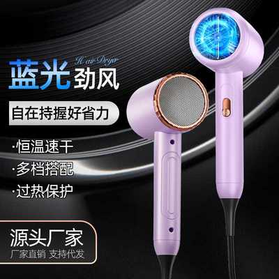 新款吹风机  蓝光恒温大功率家用电吹风 冷热风吹风筒