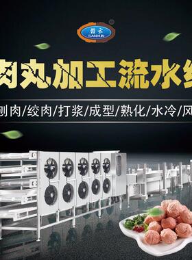 食品机械厂家肉丸流水线程序化猪肉丸鱼丸牛肉丸设备成套免邮