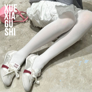 【不勒脚80D连裤袜】靴下故事 早春超柔白色打底袜～美腿塑形丝袜