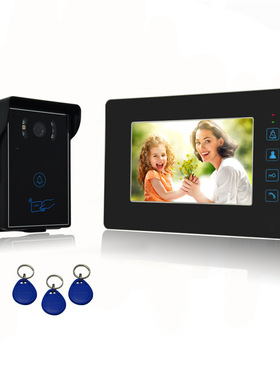 新款别墅7寸彩色有线可视对讲门铃楼宇门禁系统/VIGtech厂家直销