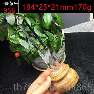 正品天然喜送拉雅白水晶阿塞原石摆原矿打磨六棱柱底座办公室桌面