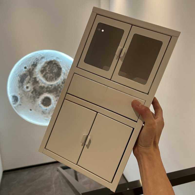 轻奢免安装迷你收纳柜小家具女孩桌面首饰盒小文件柜钢,收纳整理,收纳柜,淘宝优惠券,粉丝福利购,淘宝优惠卷