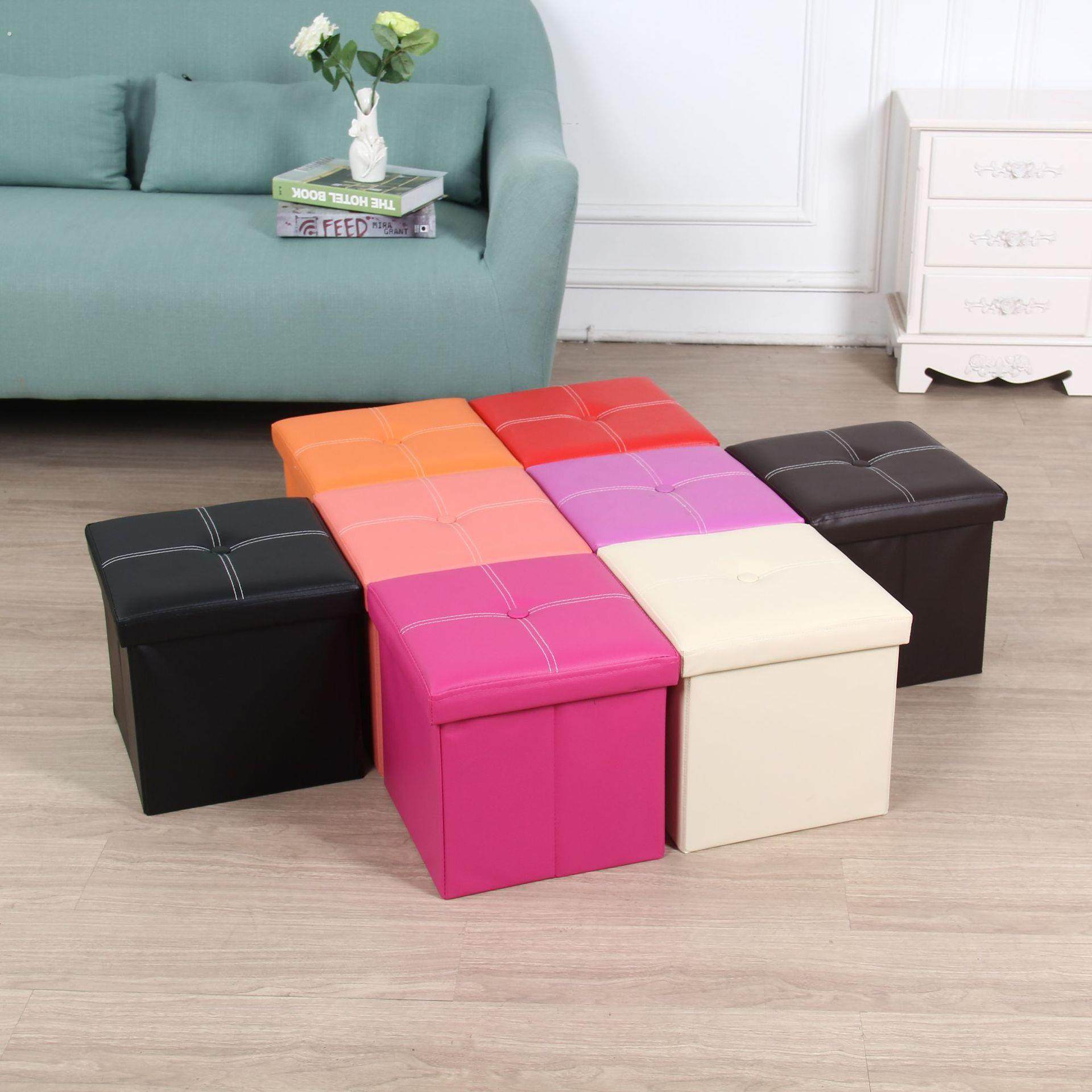 家居日用品收纳整理箱储物凳 新款创意客厅收纳凳