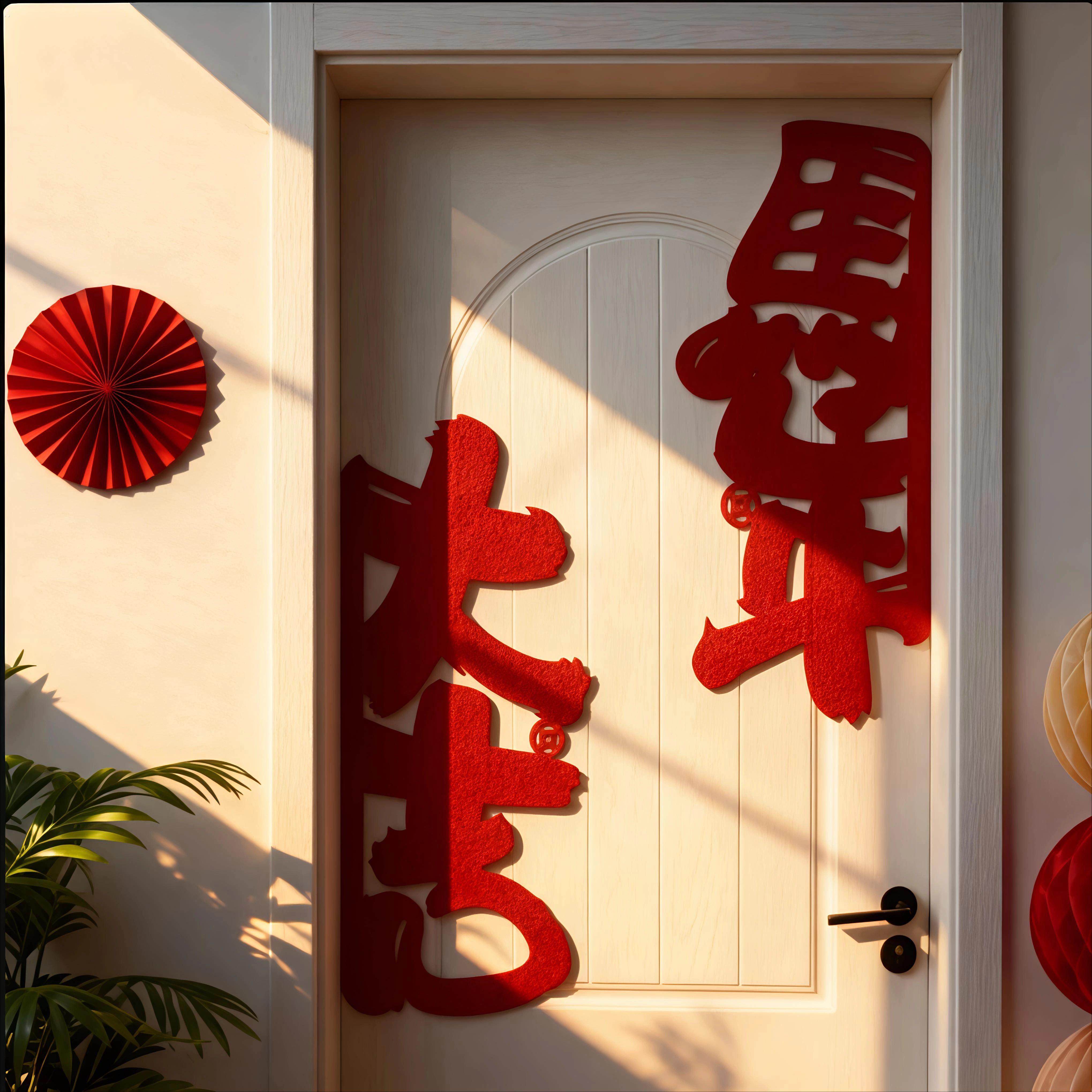 新年装饰创意墙贴2026马年元旦氛围墙面布置春节过年房门贴纸装饰,家居饰品,门贴,淘宝优惠券,粉丝福利购,淘宝优惠卷