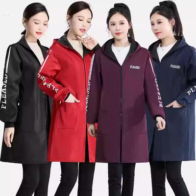 防水加绒罩衣大人女秋冬季保暖男防油家用外套工作服长袖护衣围裙
