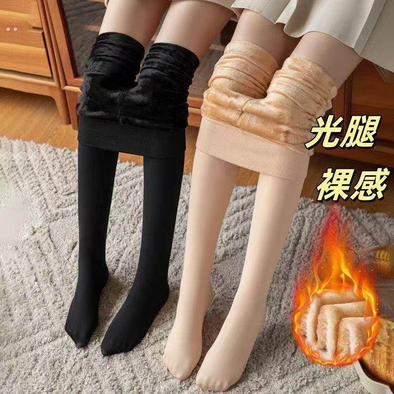 光腿神器打底裤女外穿肉色丝袜秋冬季保暖裤棉裤大码加绒加厚秋裤