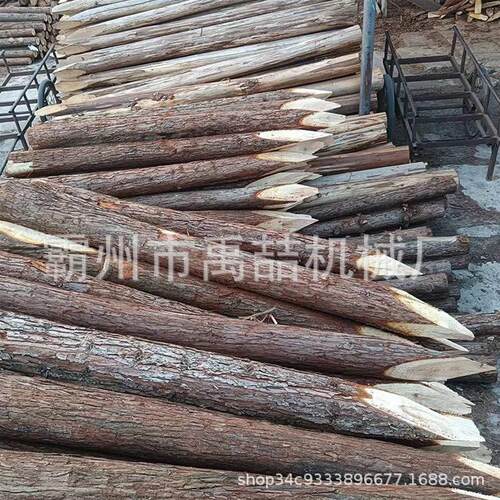 防汛护岸松木桩工程河堤削尖木桩防洪抗汛木桩绿化支撑杆圆木桩