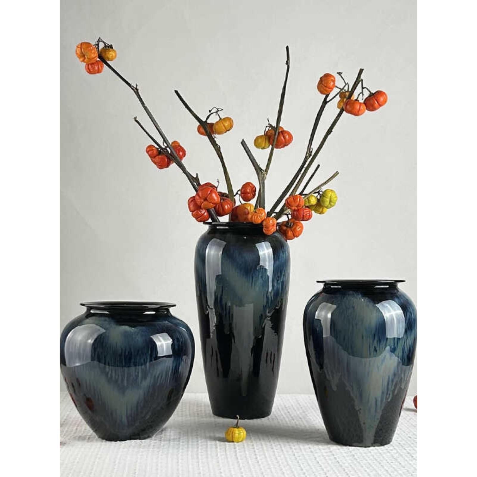 简约现代陶瓷花瓶景德镇客厅居家玄关电视柜博古架花干花器装饰品