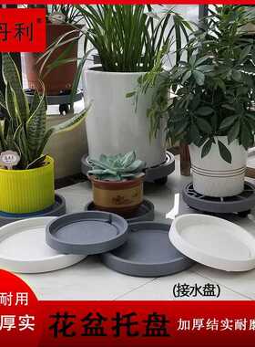 卉丹利牌花盆托盘带轮可移动底座滚轮万向轮底托底盘塑料滑轮绿植