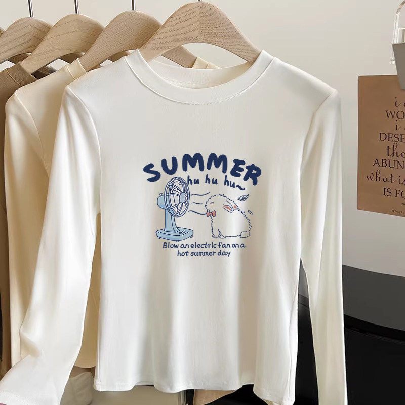 韩系穿搭辣妹短款t恤长袖2026早春新款白色纯棉正肩内搭打底衫女,女装/女士精品,真丝上装,淘宝优惠券,粉丝福利购,淘宝优惠卷