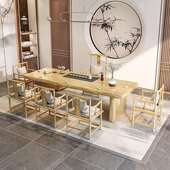 实木茶桌桌椅组合家用客厅现代简约中式 功夫泡茶办公室一体茶几