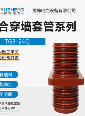环氧树脂穿墙套管TG3-24Q/175x255/235 一体浇注中置柜母线套管