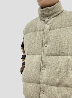 DiSi 美式复古立领羽绒马甲男女外穿冬季加O厚白鸭绒背心叠穿外套