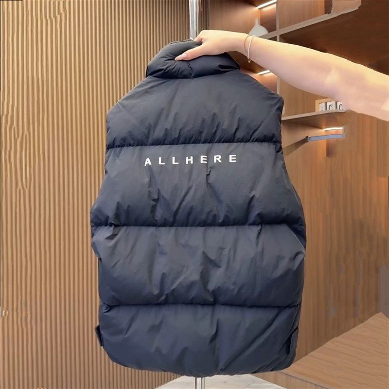 2024新款羽h绒马甲男秋冬季保暖加厚立领潮流外穿背心保暖夹棉坎,男装,常规马甲,淘宝优惠券,粉丝福利购,淘宝优惠卷