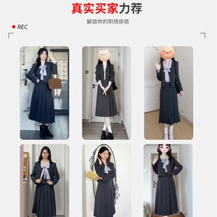 幂典西装外套女职业套装2025春季新款小个子P短款高级灰色面试正