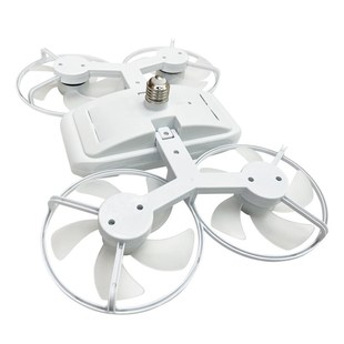 2025新款 无人机风扇q灯遥控E27螺口四扇无极调光美帅酷护眼全光谱