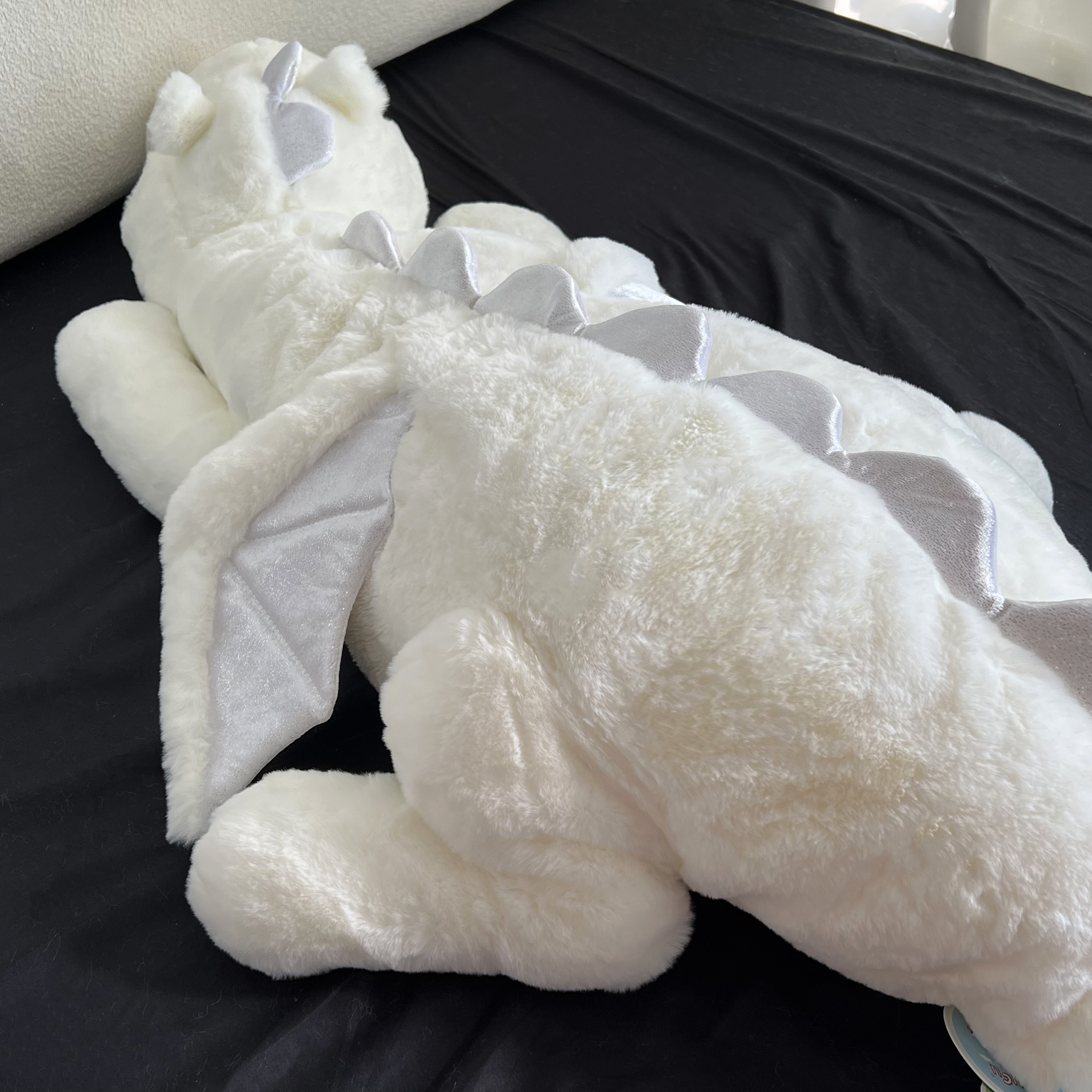 可爱1/4寸套筒扳手龙玩偶公仔白龙恐龙毛绒G玩具女生牀上睡觉抱枕