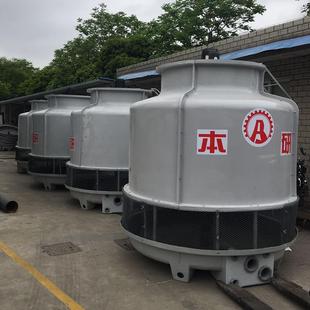 圆形逆流冷却塔玻璃钢水塔全国联保送货上门BY 100T