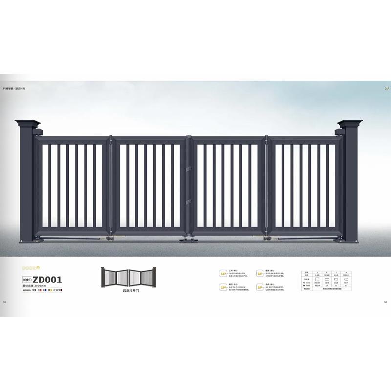 折叠悬浮门庭院电动折叠门厂家庭院别墅平移门折叠门铝合金庭院门