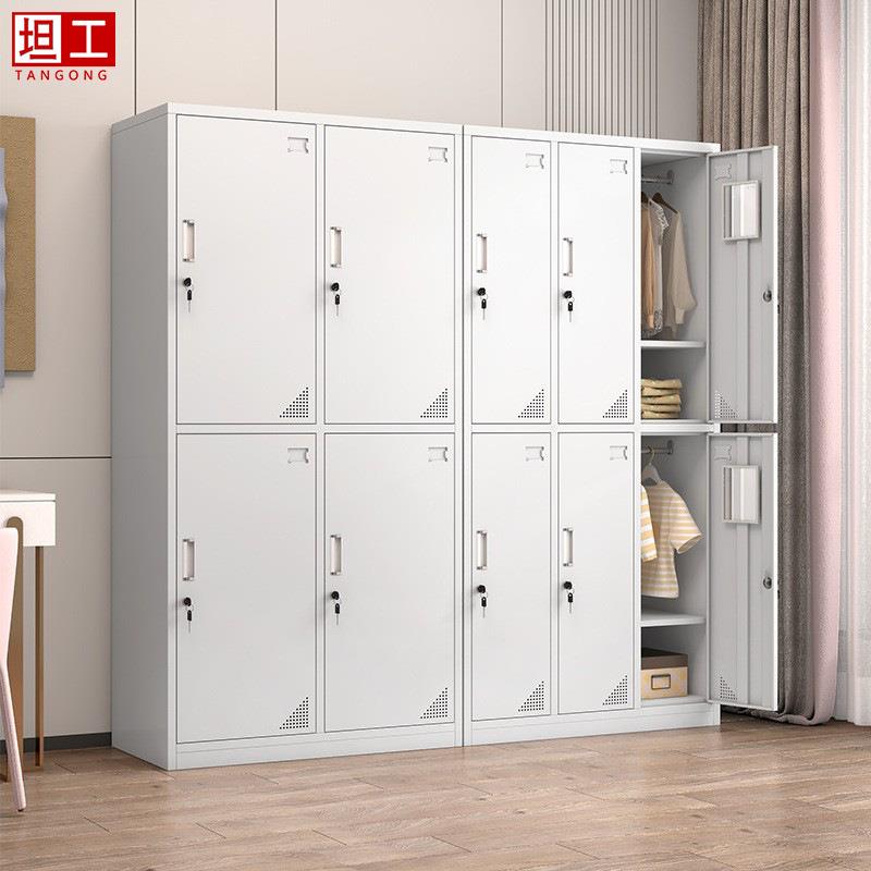 更衣柜员工宿舍钢制衣柜工厂储物柜更衣室六门12门24格鞋柜