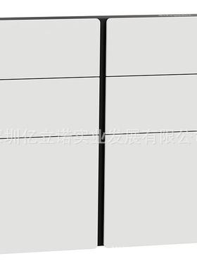 NX酒店开关控制面板境悦系列白色6键智能面板C2E616301_WE_C1B