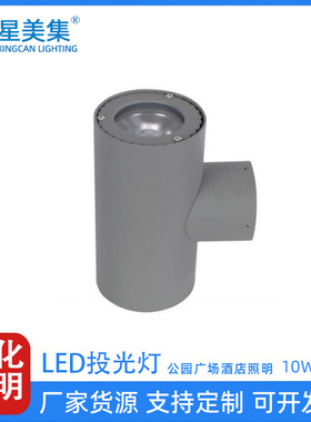 10W20W30WLED户外防水圆形公园小区广场壁灯建筑外墙亮化园林投光