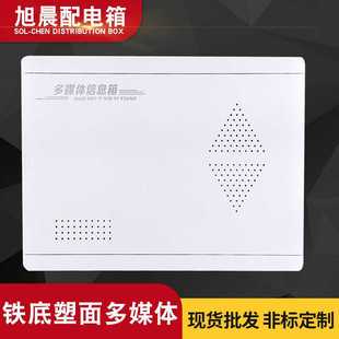 批发多媒体信息箱300400弱电箱铁底塑面控制配电箱汽车家用电表箱