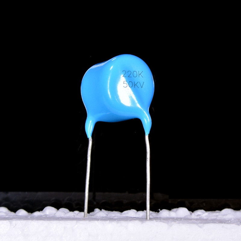 原厂高压陶瓷电容75K 40KVSL 75PF 10%蓝色直插HVCAP智威