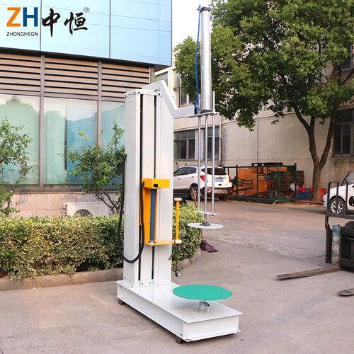 厂家定制压顶式无纺布缠绕机 拉伸托盘打包口罩防潮全自动缠绕机