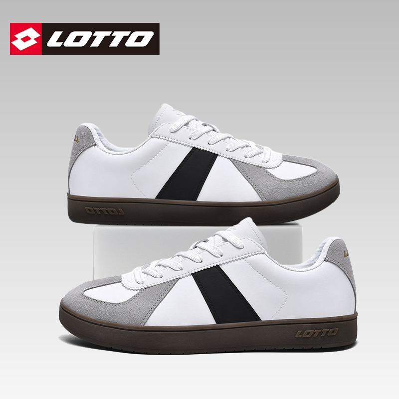 Lotto/乐途复古德训鞋休闲板鞋男
