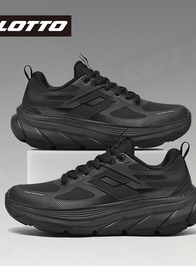 LOTTO乐途男鞋加绒运动鞋厚底减震休闲鞋2025秋冬新款防滑跑步鞋