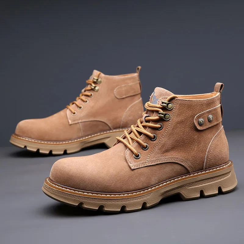 2025冬季马丁靴男真皮英伦圆头皮靴韩版工装靴户外休闲雪地靴子男,女鞋,汉服鞋,淘宝优惠券,粉丝福利购,淘宝优惠卷