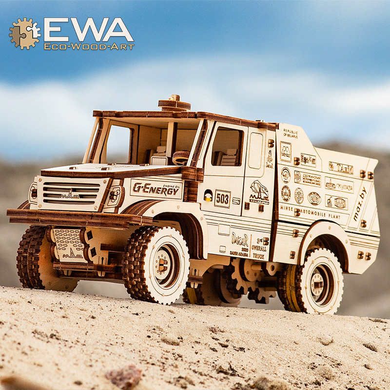 EWA越野MAZ-6440RR拉力赛卡车模型手工拼装玩具成人礼物生日礼物