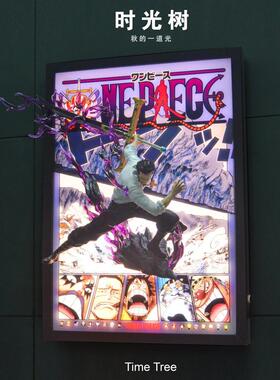 One Piece Eagle Eye Mi Hawke 3D立体绘画光画创意装饰绘画饰品