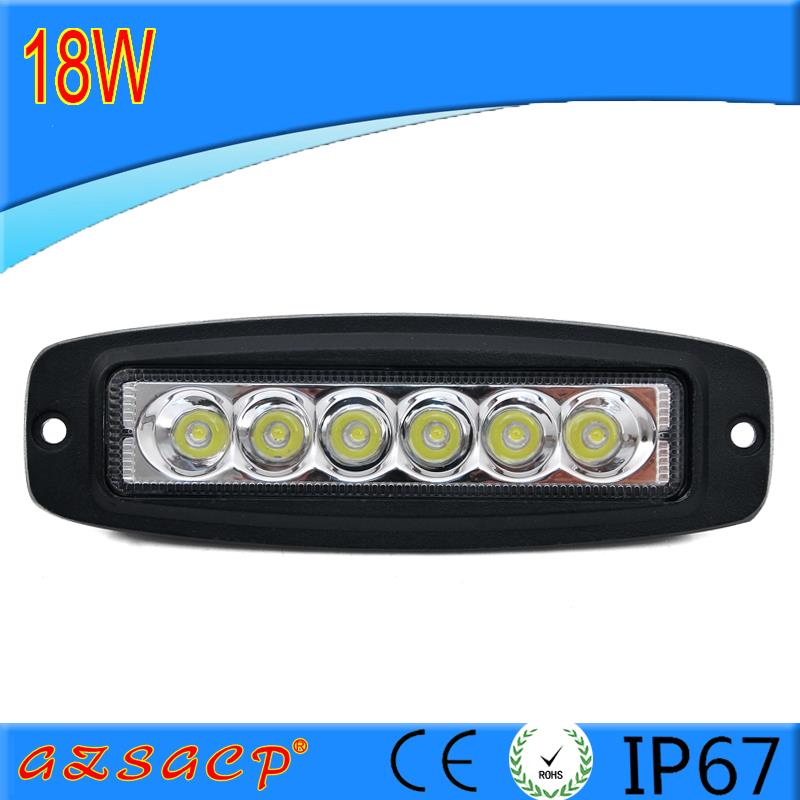 越野条形灯Led工作灯12V24V聚光灯防水18W辅助灯前保险杠格栅汽车