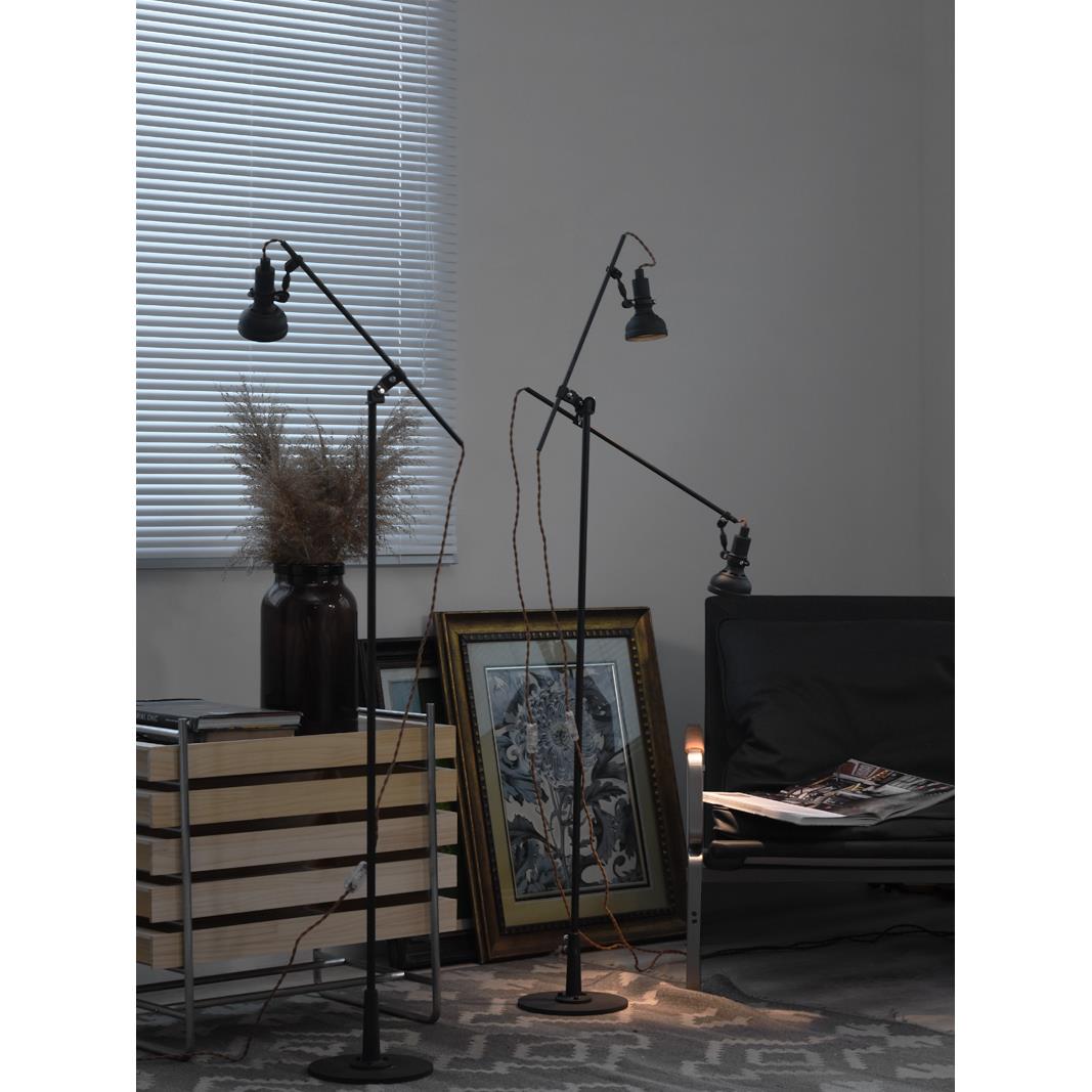 中古仓工作灯床头落地灯客厅关节活动摆臂工业风侘寂风咖啡店民宿