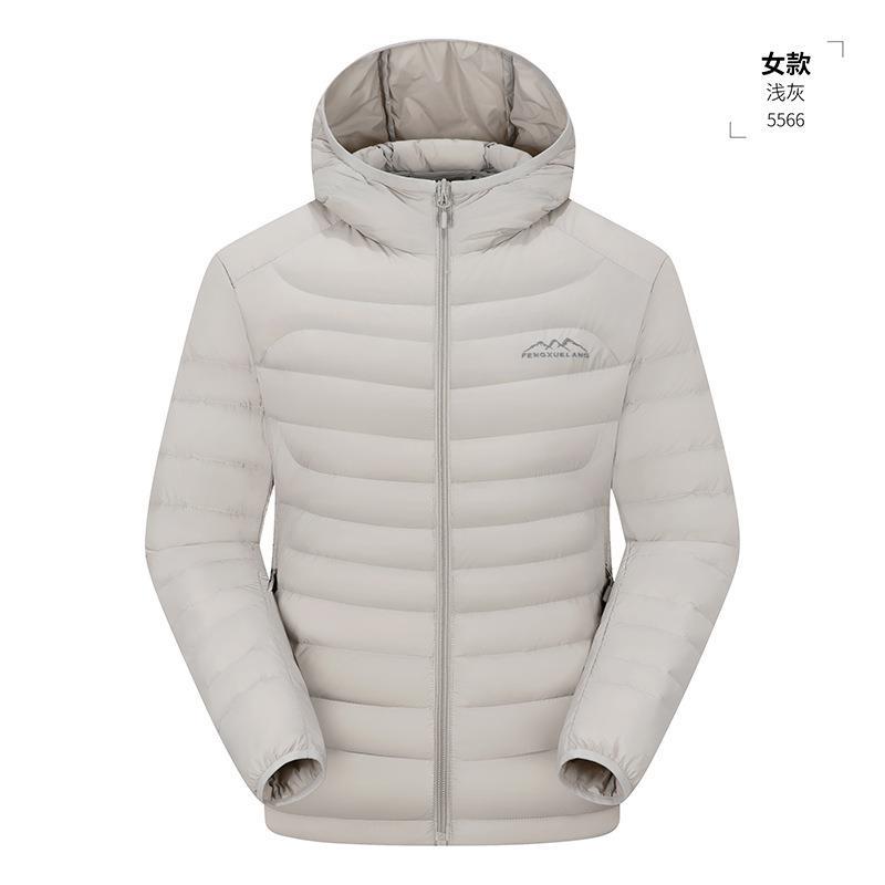 风雪狼羽绒排骨服轻薄羽绒服女士短款2024年冬季新品保暖连帽休闲