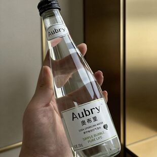 Aubry奥布里苏打气泡水青瓜味/青柠味/蜜桃味饮料苏打水饮品