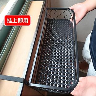 窗台悬挂花架阳台花盆铁艺多肉置物架花托轻奢高级感2024摆放室内