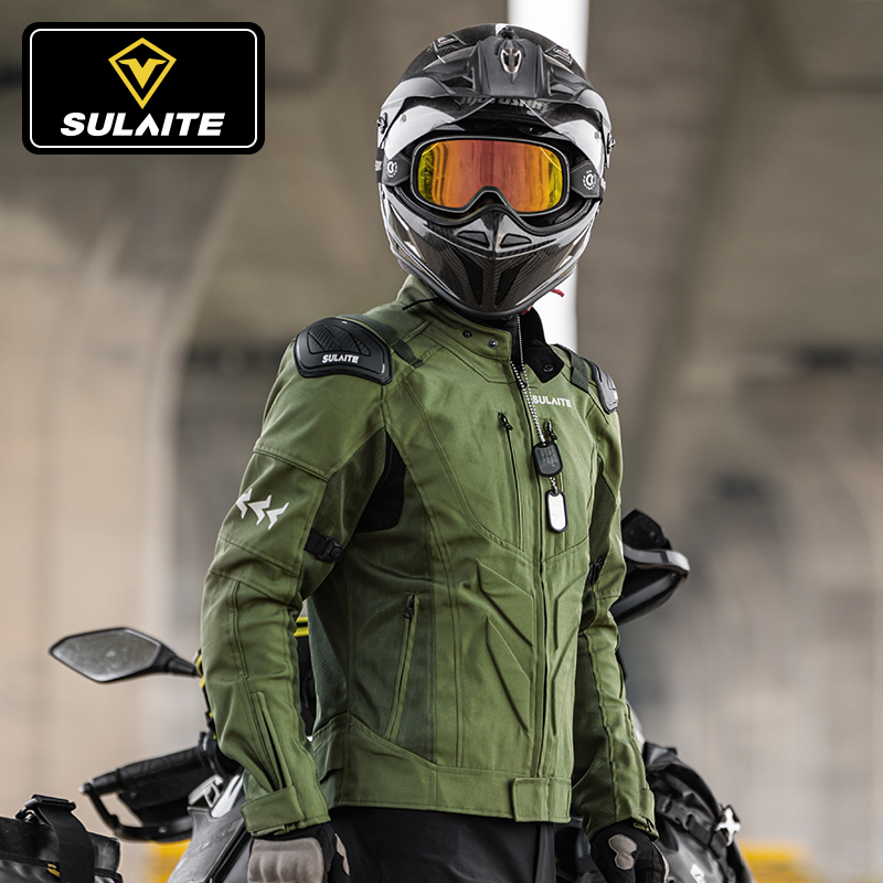 速莱特骑行服摩托车男夏季机车服防摔拉力越野女骑装备网眼赛车服