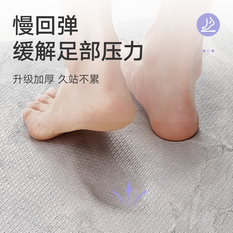 大江厨房地垫免洗可擦防油防水脚垫家用防滑地毯门口耐脏垫子