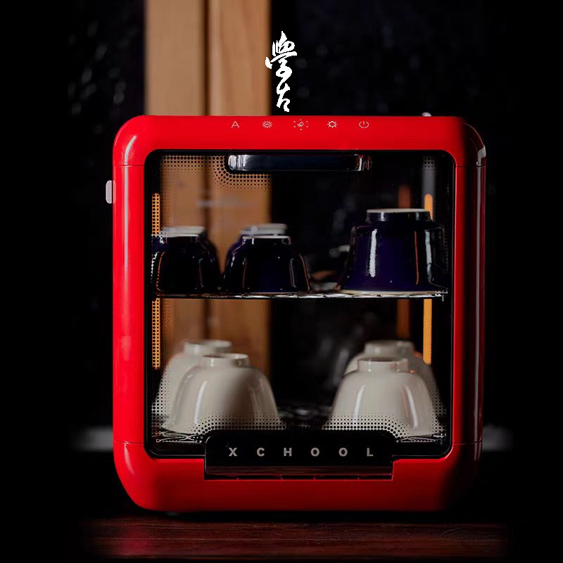 学古|悟烯·茶人石墨烯养护柜台式茶具 消毒柜全潮流轻奢高端透明