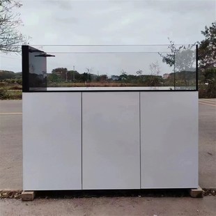 轻奢铝合金鱼缸底柜极简溪u流缸草缸龙鱼缸底柜高承重鱼缸架体定