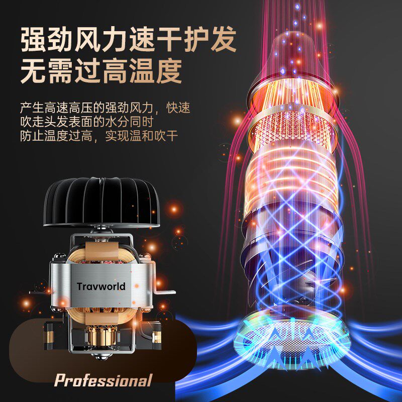 大功率5000W发廊l理发店4000W电吹风机筒家用4500W蓝光3000W吹风