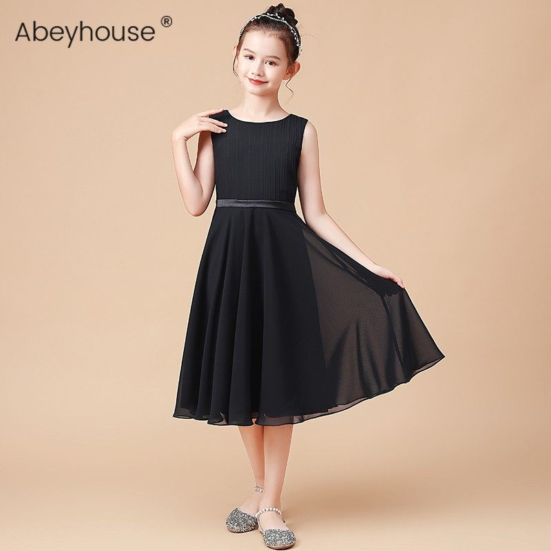 女童钢琴演出服小提琴演奏服儿童乐D团独奏礼服轻薄透气雪纺公主