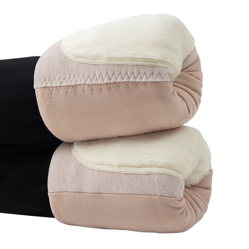 驼绒棉裤女外穿冬季加绒加厚打底裤弹力特厚大码高T腰护膝保暖棉